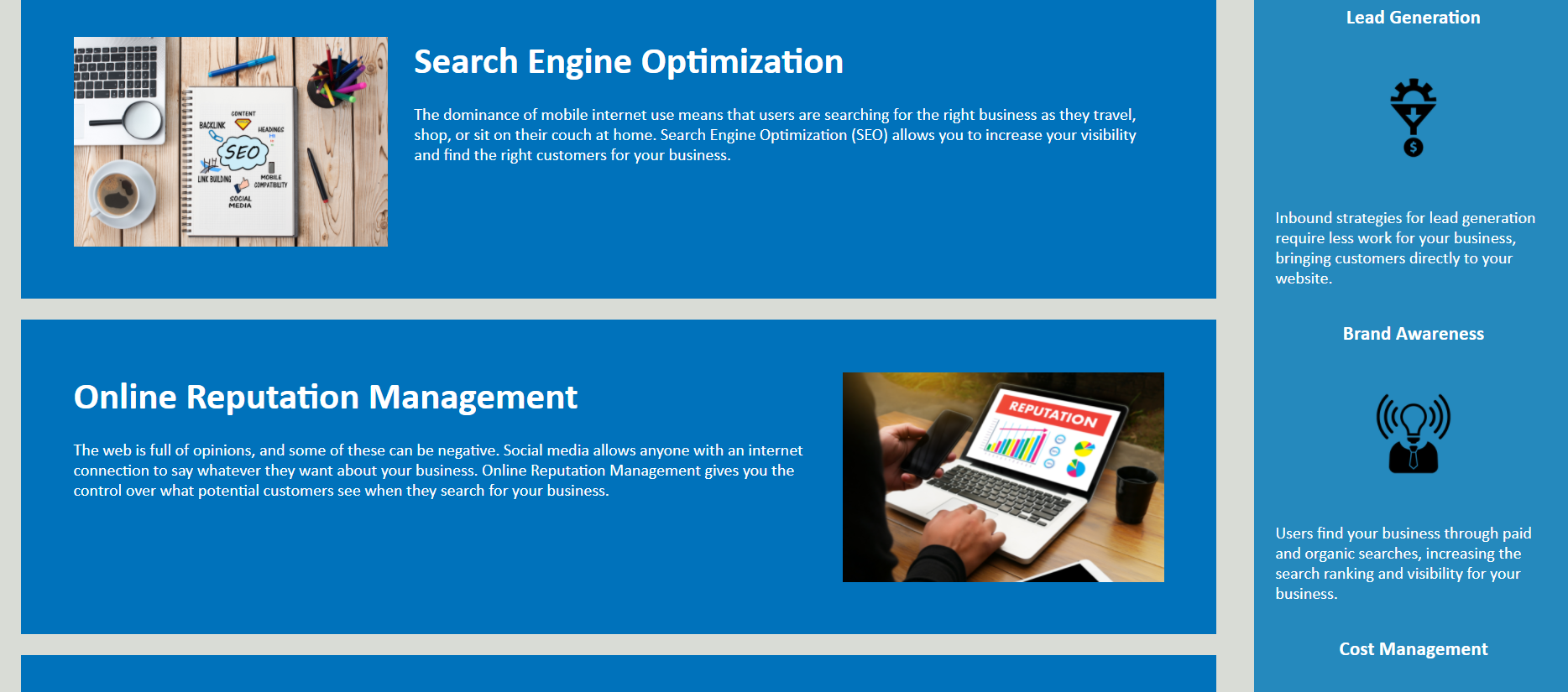 Horiseion Marketing Page